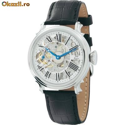 Ceas mecanic Skeleton, Made by SeaGull foto mare