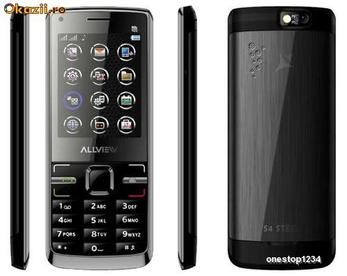 Telefon Dual-Sim Allview S4 Steel + Husa CADOU foto mare