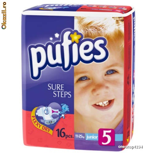 Scutece Pufies JUNIOR marimea 5 (16 bucati) foto mare