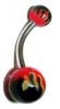 piercing banana red flame