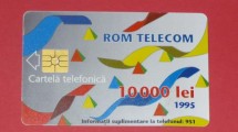 CARTELA ROMTELECOM 10.000 LEI 1995 foto