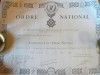 BREVET DE COMANDOR AL ''ORDINULUI NATIONAL'' COTE D'IVOIRE