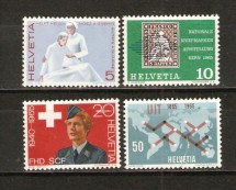 Timbre Elvetia 1965 Crucea Rosie foto Timbre Elvetia 1965 Crucea Rosie foto