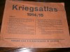 Atlas de razboi 1914-1915 editie foarte veche