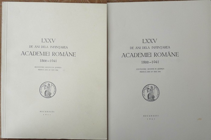 75 ani de la infiintarea Academiei Romane , 1941 , 4 foto mare