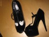 PANTOFI NEGRI LAC TOC 15 CM MARIMEA 35-36-37-38-39