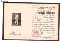 DIPLOMA DE MAISTRU foto