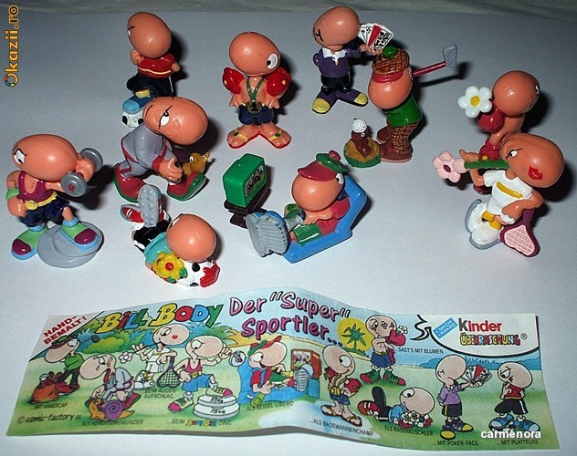 SURPRIZE KINDER - BILL BODY SPORTSMAN - SERIE COMPLETA foto mare