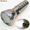 Lanterna cu 28 led striata metalica de buzunar