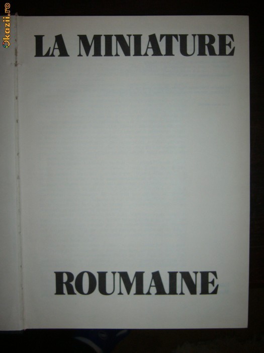 LA MINIATURE ROMAINE G.POPESCU VILCEA foto mare