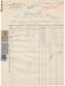 RFL 1940 Document Editura Socec 3 timbre perfins foto
