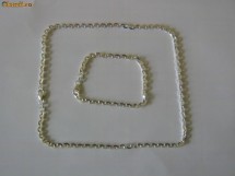 Argint 925 , set lant si bratara , 23.6g