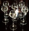 Set 6 pahare cu picior  - cristal