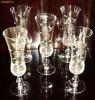 Set 5 pahare cristal - pentru sampanie