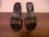 Papuci cu platforma 2 cm, talpa lemn, toc 10 cm, Mango, 38