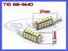 BEC AUTO LED LEDURI POZITIE T10 (W5W) - 66 SMD - POZITII, PLAFONIERA, NUMAR - CULOARE ALB XENON 6000K