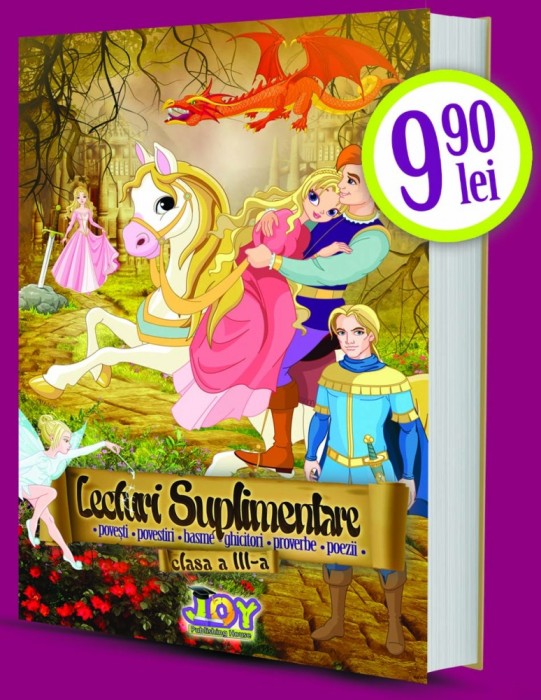 LECTURI SUPLIMENTARE CLASA A III-A EDITURA JOY 3 BIBLIOGRAFIE CONFORM PROGRAMEI SCOLARE POVESTI - POVESTIRI - BASME - GHICITORI foto mare LECTURI SUPLIMENTARE CLASA A III-A EDITURA JOY 3 BIBLIOGRAFIE CONFORM PROGRAMEI SCOLARE POVESTI - POVESTIRI - BASME - GHICITORI foto mare