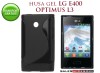 HUSA NEAGRA S-LINE GEL - SILICON LG E400 OPTIMUS L3 - TRANSPORT GRATUIT