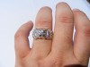 RARITATE: Inel MASONIC vintage original (anii 40-50) aur 14K, 10g, BRILIANT VS 0.15ct si insemne !!
