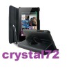 Superoferta!!! Husa/stand pentru Kindle Fire HD 7, rotativa, 360grade, smart cover, piele calitate superioara + folie ecran + laveta + stylus, neagra