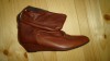 botine coniac talpa ortopedica,piele