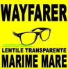 WAYFARER OCHELARI NERD GEEK clear lens rama neagra rame negre tocilar