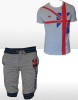 Compleu Adidas UK, US de bumbac London- Bermude + Tricou Adidas - Pret special - Primavara - Vara 2013 Colectie Noua - S