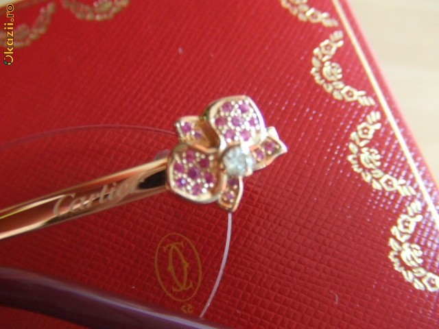 Vand rame ochelari aur 18k CARTIER+dimante+safire foto mare Vand rame ochelari aur 18k CARTIER+dimante+safire foto mare