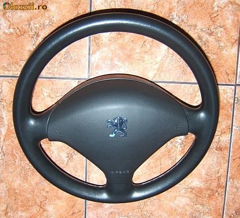 Volan +airbag Peugeot 307 , SW , CC 2001-2007 foto mare Volan +airbag Peugeot 307 , SW , CC 2001-2007 foto mare